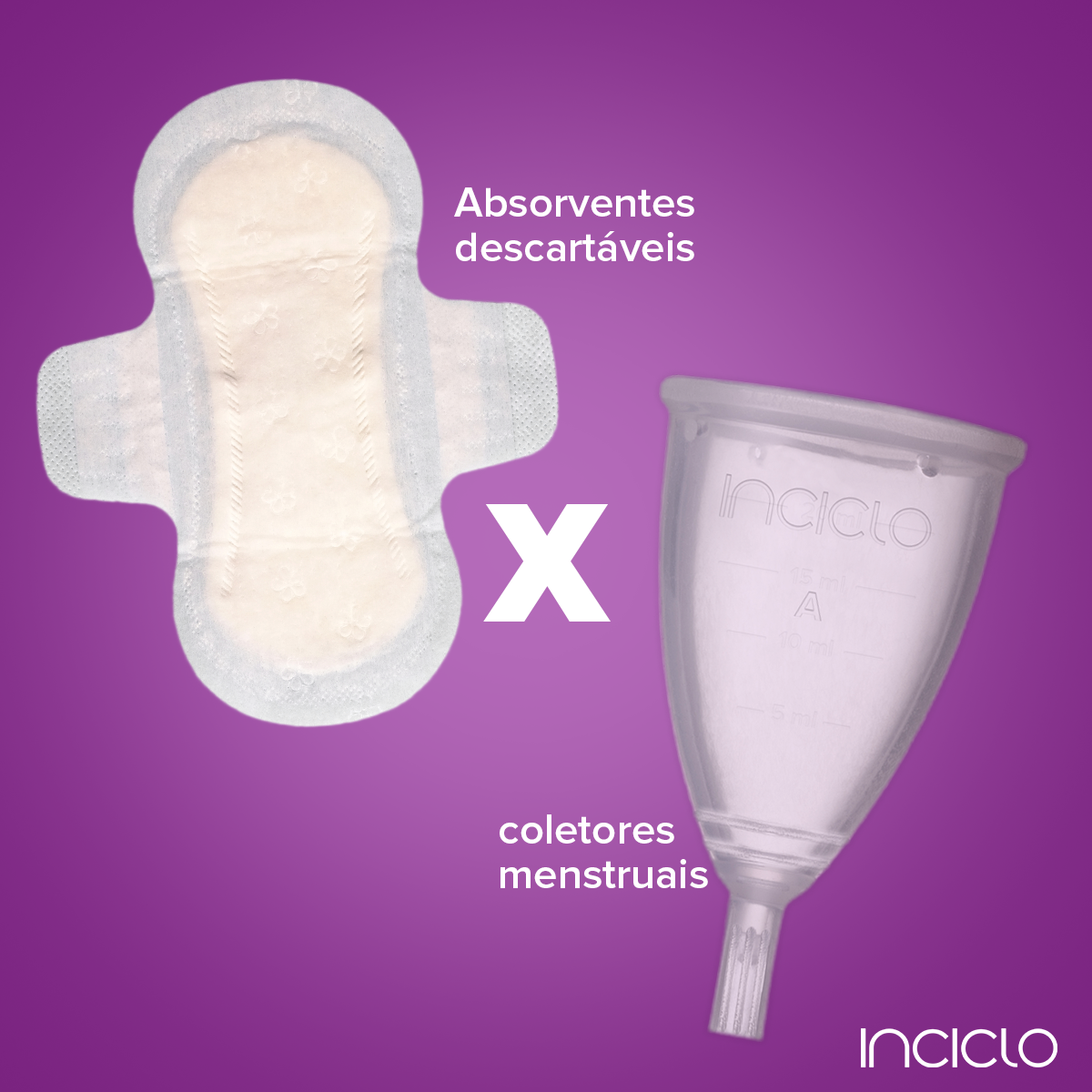 Coletor menstrual é mais sustentável que absorventes descartáveis